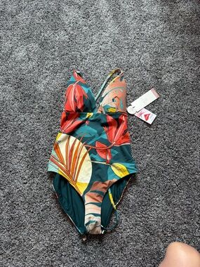Calia Tropical Print One-Piece Swimsuit